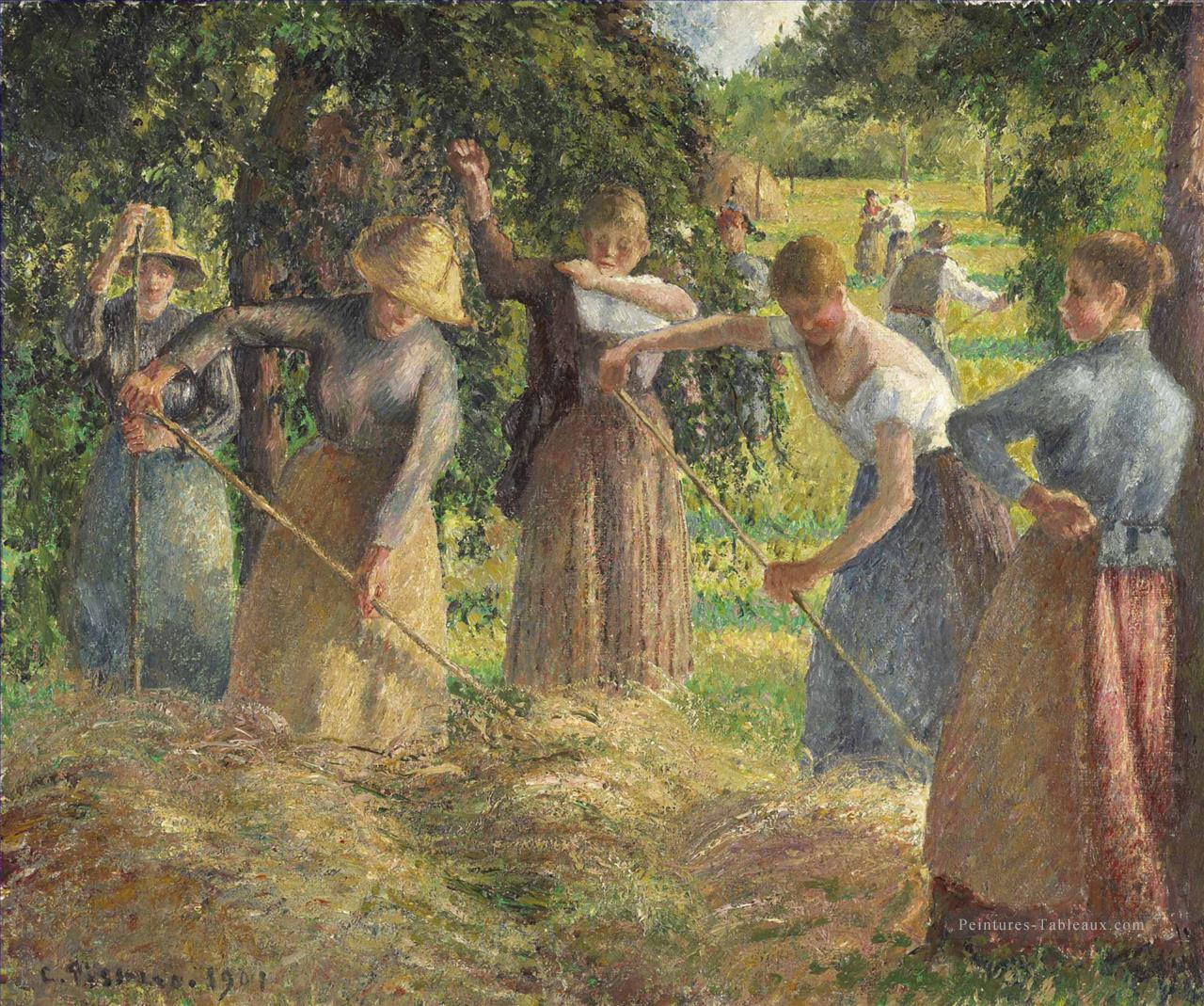 fenaison en eragny 1901 Camille Pissarro Peintures à l'huile